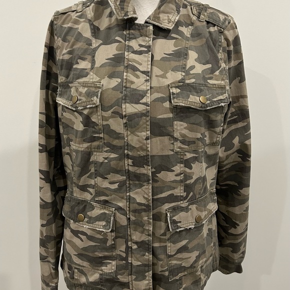 Mudd Distressed Camp Jacket - Picture 2 of 6